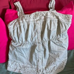 Torrid Gray Elastic Waistband Skirt